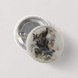 Deutsch-Drahthaar Button