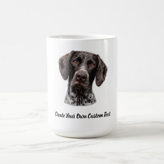 Deutsch Drahthaar Erstellen Sie Ihren Eigenen Text Kaffeetasse (Mittel)