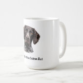 Deutsch Drahthaar Erstellen Sie Ihren Eigenen Text Kaffeetasse (VorderseiteRechts)