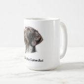 Deutsch Drahthaar Erstellen Sie Ihren eigenen Text Kaffeetasse (VorderseiteRechts)