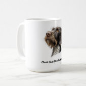 Deutsch Drahthaar Erstellen Sie Ihren eigenen Text Kaffeetasse (Vorderseite Links)