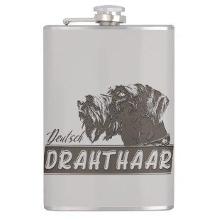 Deutsch Drahthaar Flachmann