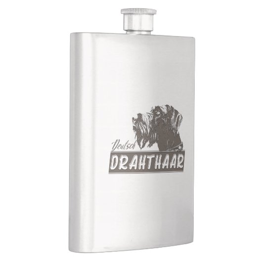 Deutsch Drahthaar Flachmann (Rechts)