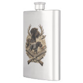 Deutsch Drahthaar Flachmann (Links)