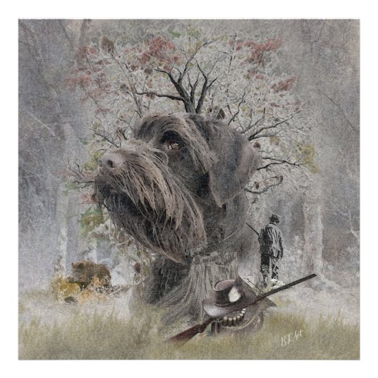 Deutsch Drahthaar Foto Print (Vorne)