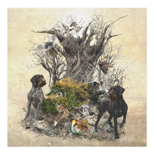 Deutsch Drahthaar Fotodruck (Vorne)