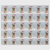 Deutsch-Drahthaar Frohe Weihnachten! Geschenkpapier (Flach)