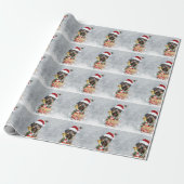 Deutsch-Drahthaar Frohe Weihnachten! Geschenkpapier (Ungerollt)