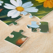 Deutsch Drahthaar Frühlingswiese Hund Puzzle (Seite)