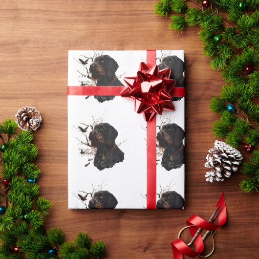 Deutsch Drahthaar Geschenkpapier (Feiertagsgeschenk)