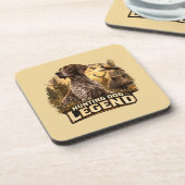 Deutsch Drahthaar Getränkeuntersetzer (Linke Seite)