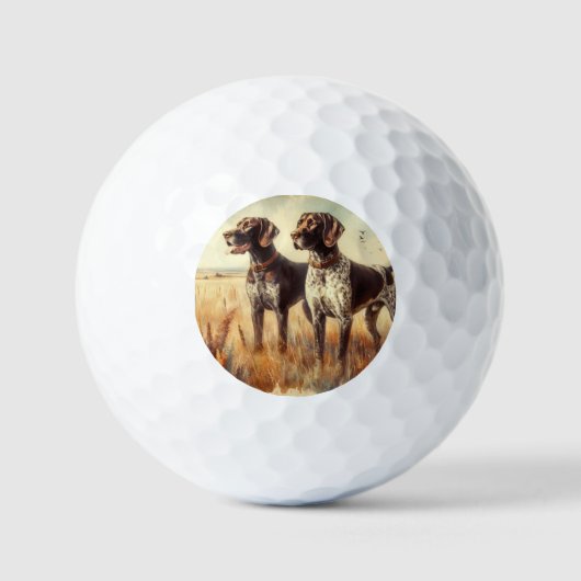 Deutsch Drahthaar Golfball (Vorderseite)