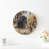 Deutsch Drahthaar Große Wanduhr (Zuhause)