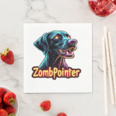 Deutsch Drahthaar GSP Zombie Hund Hallowee Serviette (Beispiel)