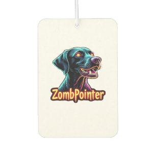 Deutsch Drahthaar GSP Zombie Hund Halloween Autolufterfrischer