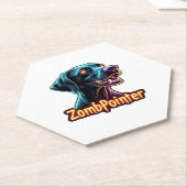 Deutsch Drahthaar GSP Zombie Hund Halloween Untersetzer (angewinkelt)