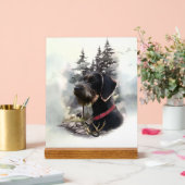 Deutsch-Drahthaar, GWP Acrylschild (Hochzeit)