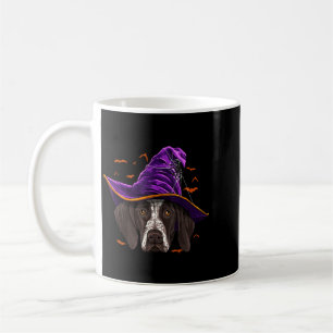 Deutsch Drahthaar Hexe Lustiges Halloween Kaffeetasse