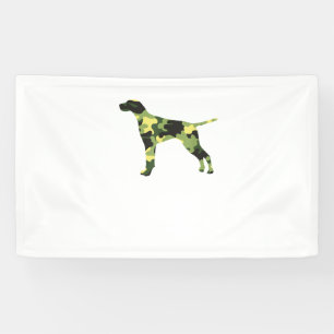 Deutsch Drahthaar _ Hundetarnung Silhouette Banner