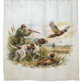 Deutsch Drahthaar, Jagd Duschvorhang (Vorderseite)