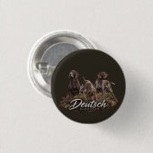 Deutsch Drahthaar - Jagdkollektion Button (Vorne & Hinten)