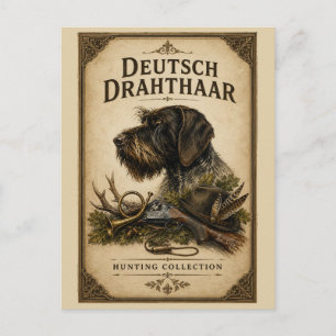 Deutsch Drahthaar - Jagdkollektion Postkarte