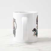 Deutsch Drahthaar Jumbo-Tasse (Rückseite)