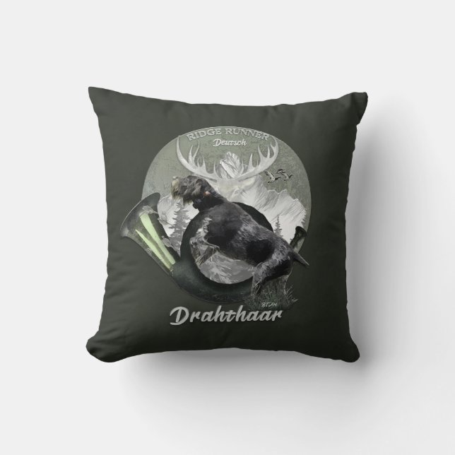 Deutsch Drahthaar Kissen (Vorderseite)