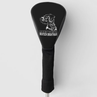 Deutsch Drahthaar Leben ist besser Hund Sprichwort Golf Headcover