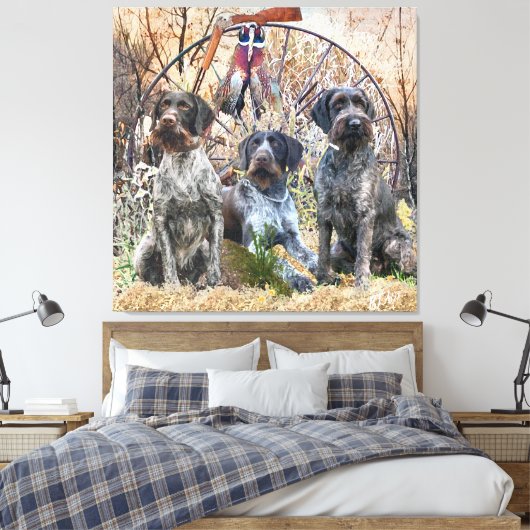 Deutsch Drahthaar Leinwanddruck (Insitu (Schlafzimmer))