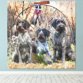 Deutsch Drahthaar Leinwanddruck (Insitu (Holzboden))