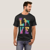 Deutsch Drahthaar Liebe T-Shirt (Vorne ganz)