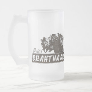 Deutsch-Drahthaar Mattglas Bierglas