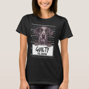 Deutsch Drahthaar Mugshot Schuldhund T-Shirt