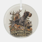 Deutsch Drahthaar Ornament Aus Glas (Vorderseite)