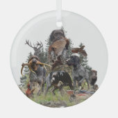Deutsch Drahthaar Ornament Aus Glas (Vorderseite)