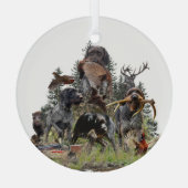 Deutsch Drahthaar Ornament Aus Glas (Rückseite)