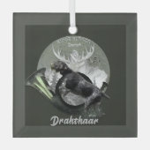 Deutsch Drahthaar Ornament Aus Glas (Vorderseite)