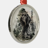 Deutsch Drahthaar Ornament Aus Metall (Rechts)
