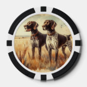 Deutsch Drahthaar Pokerchips (Vorderseite)