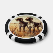 Deutsch Drahthaar Pokerchips (Einzeln)