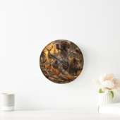 Deutsch Drahthaar Runde Wanduhr (Zuhause)