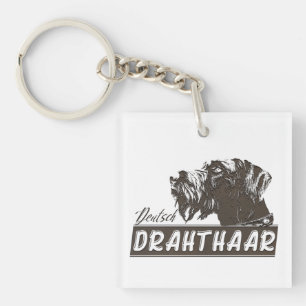 Deutsch Drahthaar Schlüsselanhänger