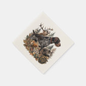 Deutsch Drahthaar Serviette (Ecke)