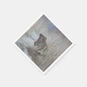 Deutsch-Drahthaar Serviette (Ecke)