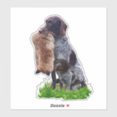 Deutsch Drahthaar Sticker (Blatt)