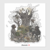 Deutsch Drahthaar Sticker (Blatt)
