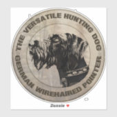 Deutsch Drahthaar Sticker (Blatt)