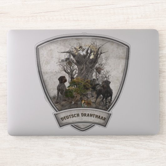 Deutsch Drahthaar Sticker (Computer)