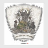 Deutsch Drahthaar Sticker (Blatt)